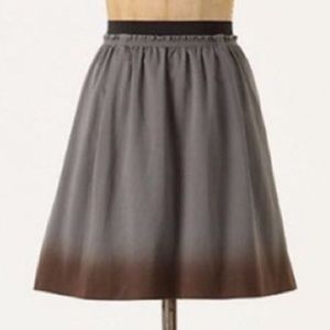 Anthro Odille Dipped Hem Skirt (Gently Worn)
